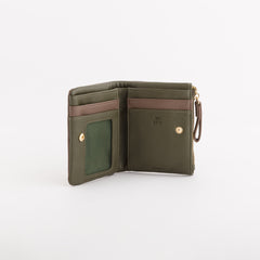 Wallets-Berna Wallet Single Size / Forest/Taupe