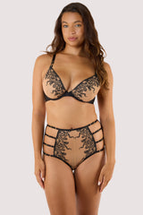 Playful Promises Octopus Embroidery Plunge Bra