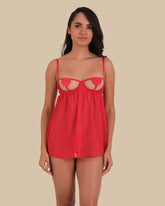 Isla & Evie Purple Sexy Sleep Uncupped Babydoll