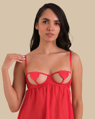 Isla & Evie Purple Sexy Sleep Uncupped Babydoll