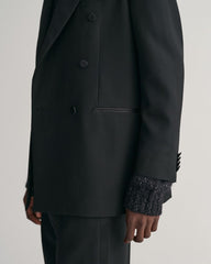 Double-Breasted Tuxedo Suit Blazer