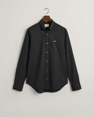 Slim Fit Poplin Shirt Black / S