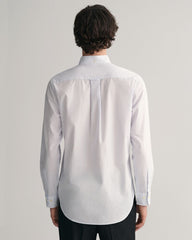 REGULAR Fit CLASSIC SHORT SLEEVE Banker Stripe Poplin Shirt LIGHT BLUE / S