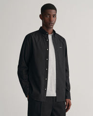 Regular Fit Pinpoint Oxford Shirt Black / S