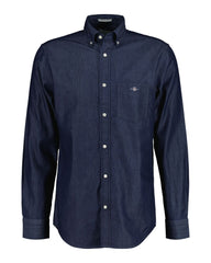 Regular Fit Indigo Shirt DARK INDIGO / S