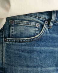 Regular Fit Vintage Wash Jeans Mid Blue Vintage / 32X34