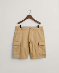 Relaxed Fit Twill Cargo Shorts Dark Khaki / 30