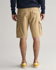 Relaxed Fit Twill Cargo Shorts