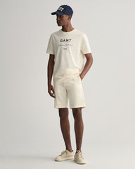 Slim Fit Sunfaded Shorts Cream / 30