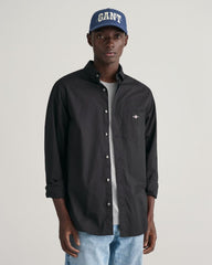 Regular Fit Poplin Shirt Black / S
