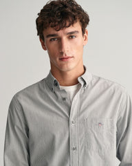 Regular Fit Banker Stripe Poplin Shirt