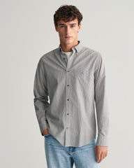 Regular Fit Banker Stripe Poplin Shirt