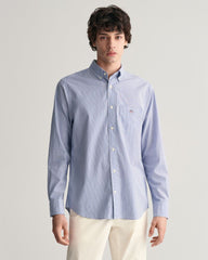 Regular Fit Banker Stripe Poplin Shirt