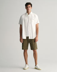 REGULAR Fit Classic Oxford Short Sleeve Shirt WHITE / S