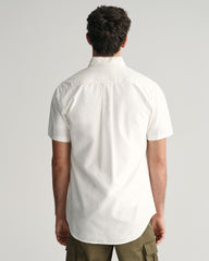 REGULAR Fit Classic Oxford Short Sleeve Shirt WHITE / S