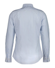 Slim Fit Banker Stripe CLASSIC SHORT SLEEVE Oxford Shirt LIGHT BLUE / S