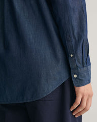 Regular Fit Indigo Shirt DARK INDIGO / S
