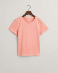 Sunfaded Crew Neck T-Shirt Peachy Pink / S