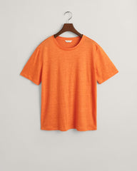 Linen T-Shirt Pumpkin Orange / S