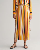 Striped Wrap Skirt Medal Yellow / 32