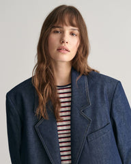 Denim Overcoat Dark Blue / S