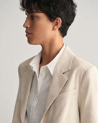 Regular Fit Stretch Linen Blazer Soft Oat / 34
