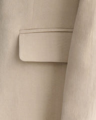 Regular Fit Stretch Linen Blazer Soft Oat / 34