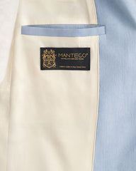 Regular Fit Stretch Linen Blazer Dove Blue / 34