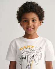 Kids Gant Surf Academy T-Shirt 92 / WHITE