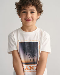 Kids Gant Resort T-Shirt 92 / WHITE