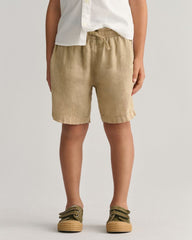 Kids Linen Shorts 92 / DRY SAND