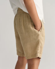 Kids Linen Shorts 92 / DRY SAND