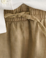 Kids Linen Shorts 92 / DRY SAND