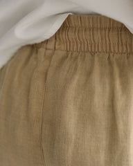 Kids Linen Shorts 92 / DRY SAND