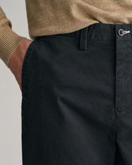 Regular Fit Twill Chinos Black / 32X32