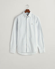 Slim Fit Banker Stripe CLASSIC SHORT SLEEVE Oxford Shirt