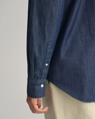 Regular Fit Indigo Shirt DARK INDIGO / S