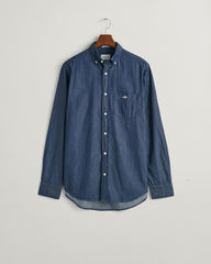 Regular Fit Indigo Shirt DARK INDIGO / S