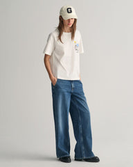 Low-Waisted Wide Leg Jeans