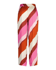 Relaxed Fit Striped Pull On Pants Perky Pink / 32