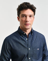 Regular Fit Indigo Shirt DARK INDIGO / S