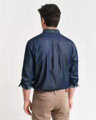 Regular Fit Indigo Shirt DARK INDIGO / S