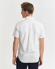 REGULAR Fit Classic Oxford Short Sleeve Shirt WHITE / S