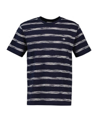STRIPED SHORT SLEEVE T-SHIRT EVENING BLUE / S