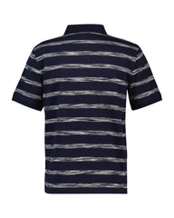 STRIPED POLO EVENING BLUE / S