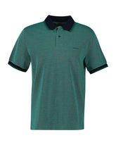 4-COLOUR OXFORD SS PIQUE FOREST GREEN / S