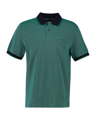 4-COLOUR OXFORD SS PIQUE FOREST GREEN / S
