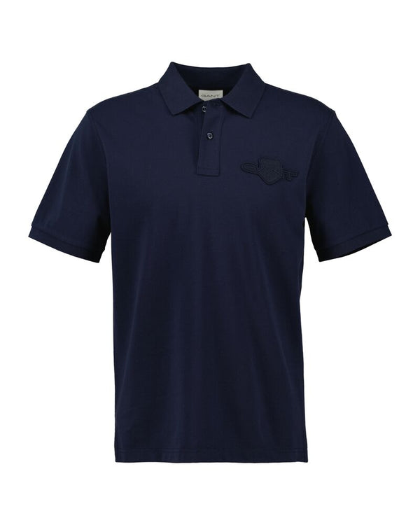 REGULAR TONAL SHIELD SHORT SLEEVE POLO