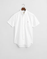 REGULAR Fit Classic Oxford Short Sleeve Shirt WHITE / S