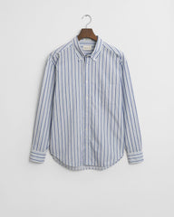 RELAXED Fit Textured Stripe Shirt EGGSHELL / XS